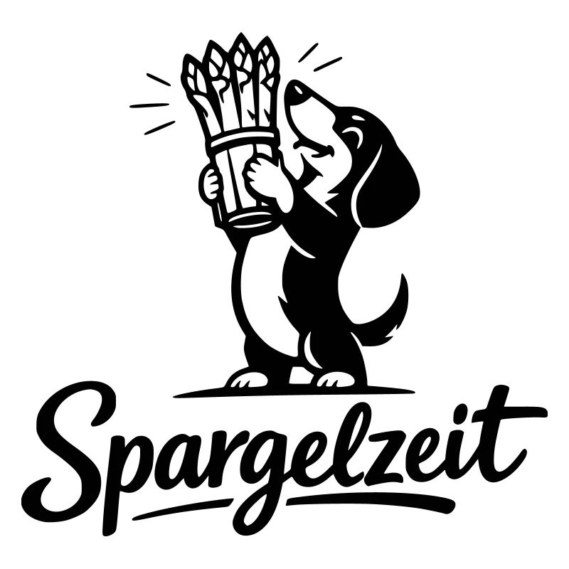 Spargel Essen Spargelzeit Saison Dackel