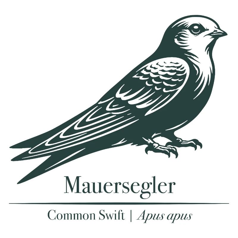 Swift Silhouette | Ornithology | Drawing