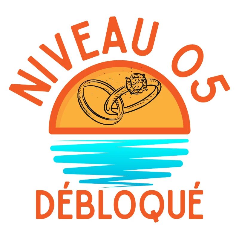 Niveau 05 Débloqué, design joyeux et lumineux