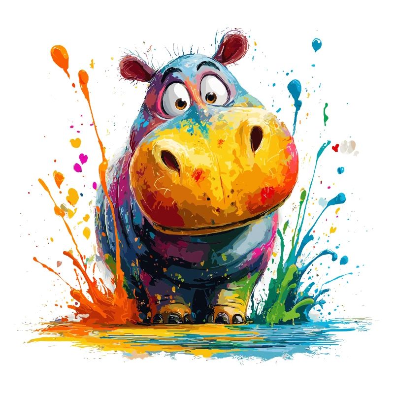 Bunter Hippo Splash