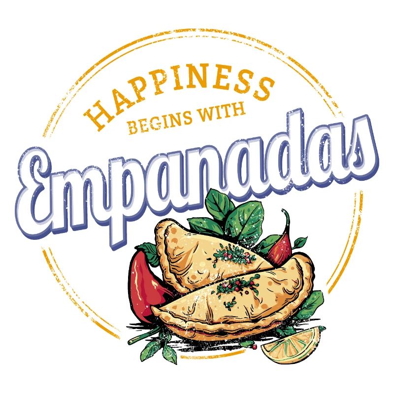 Empanada Snack Vintage Spain Retro Dumplings