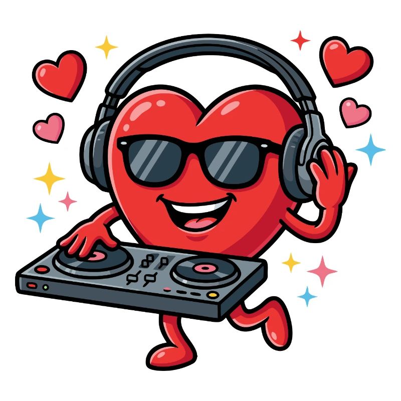 La Saint-Valentin DJ EDM DJ drôle la Saint-Valentin