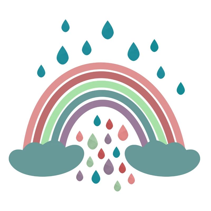 Conception de régenbogen arc-en-ciel heureux