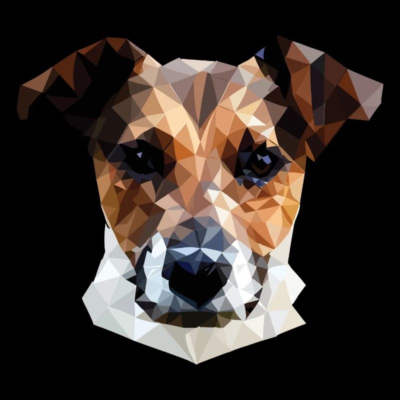 Jack Russell Terrier Dog Polygon