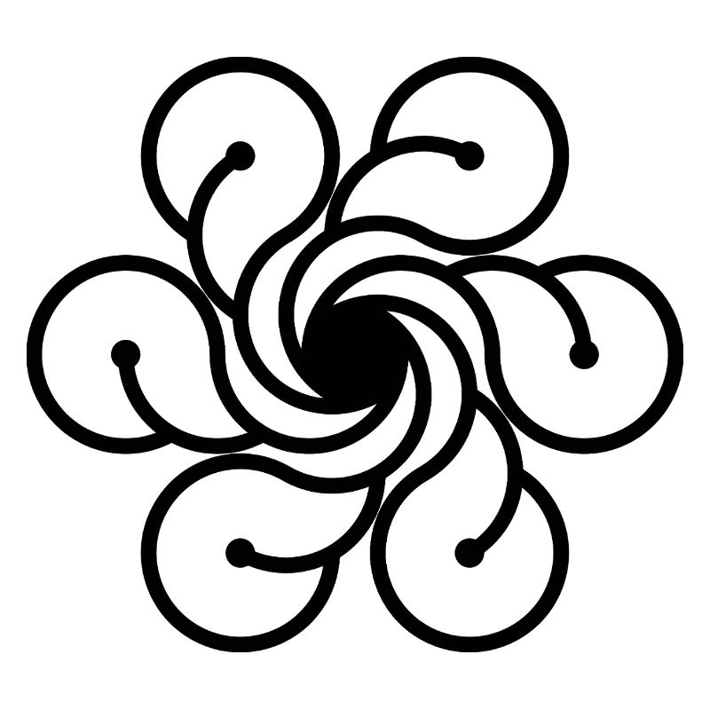 Vortex de fleur cosmique