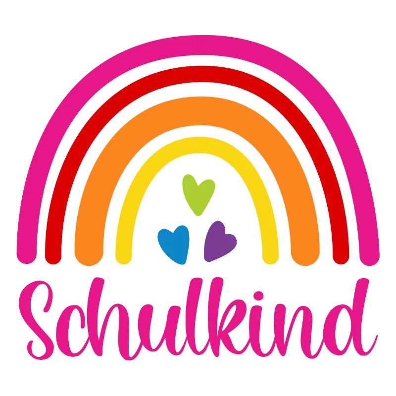 Schulkind Regenbogen Schulanfang Einschulung 2026
