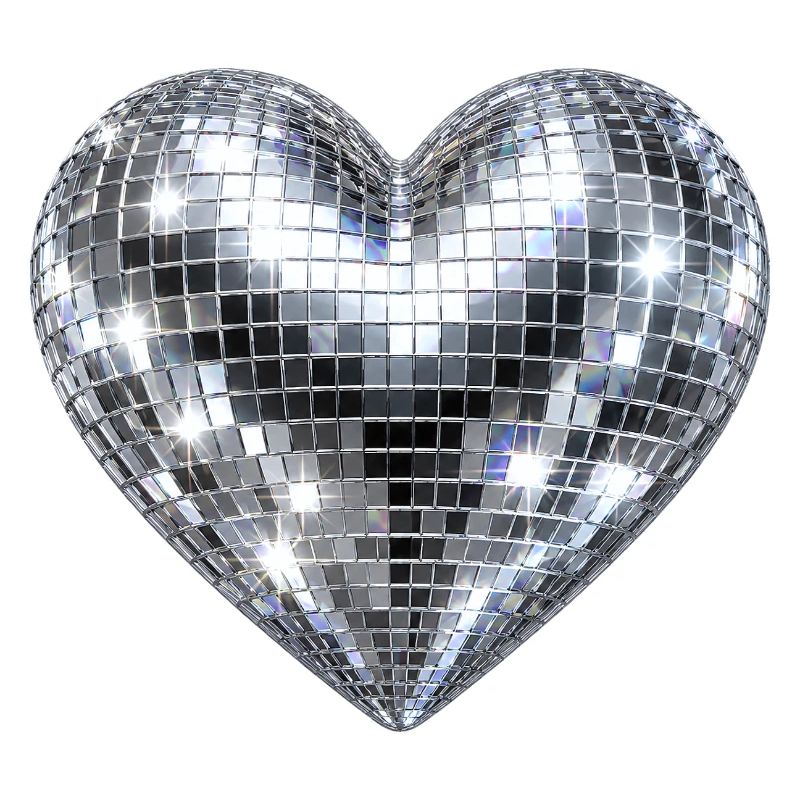 Herz Disco Glitzer