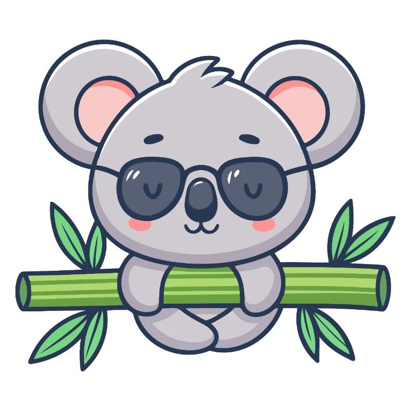 Koala auf Solar-Bambus