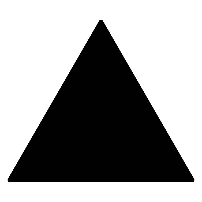 Symbol triangle equilateral black