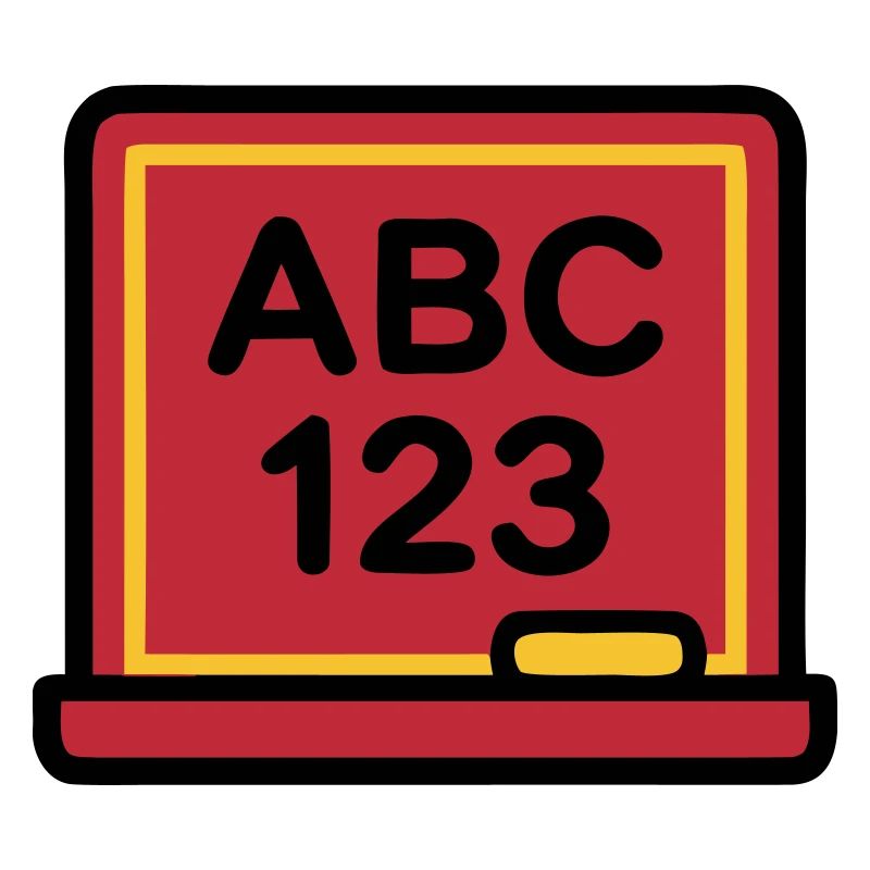 Schultafel ABC 123 Einschulung