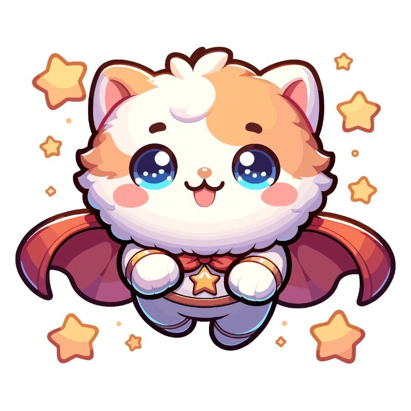 Helden Kätzchen Superheld Katze Super Mieze