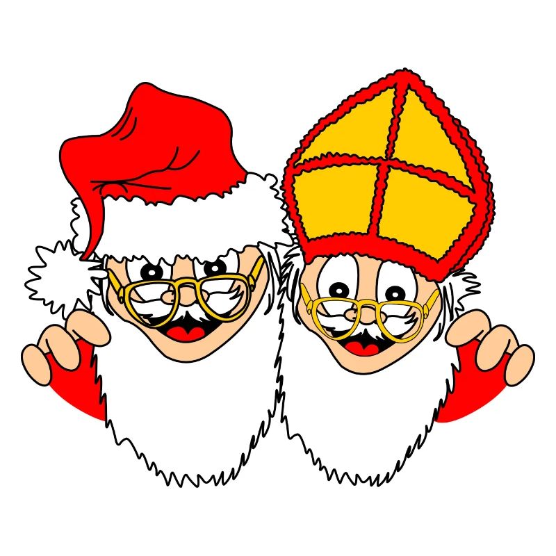 Sinterklaas und Weihnachtsmann