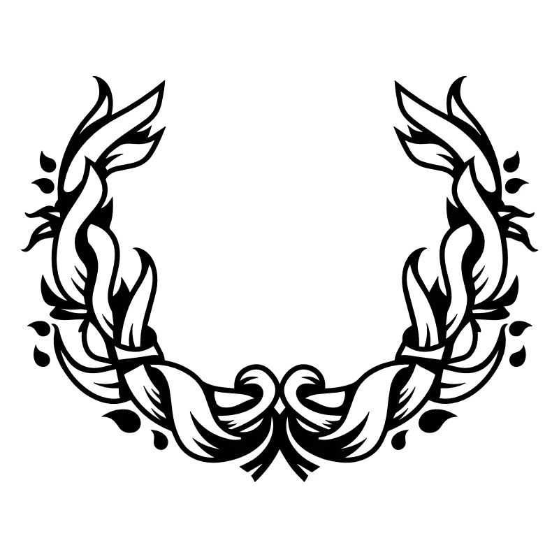une couronne de fleurs de feuilles