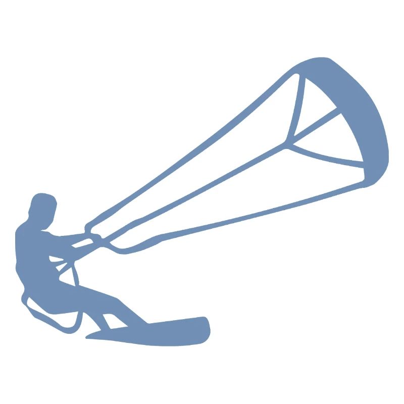 Kitesurfeur Silhouette Kiteboarding Adrenaline Sport