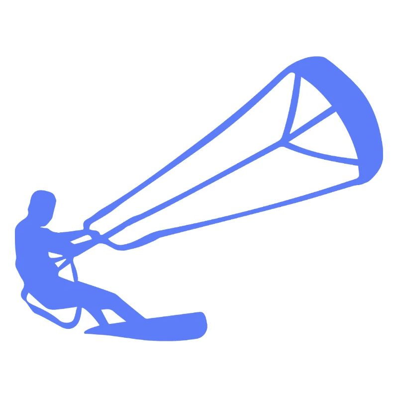 Kitesurfer Silhouette Kiteboarding Adrenaline Sport