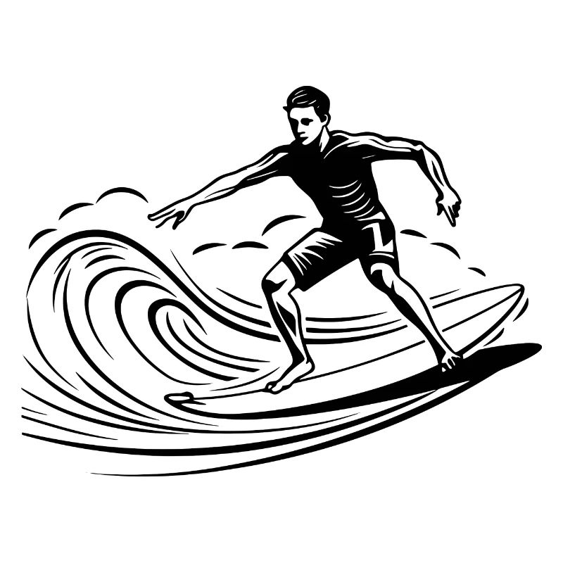 Surfer Junge