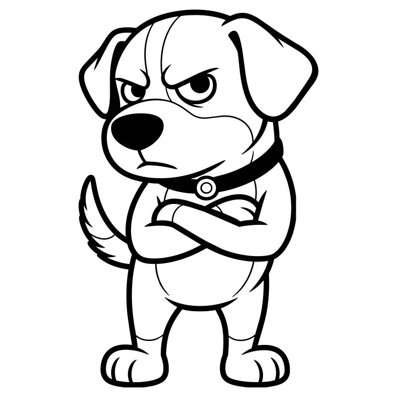 Grumpy Dog