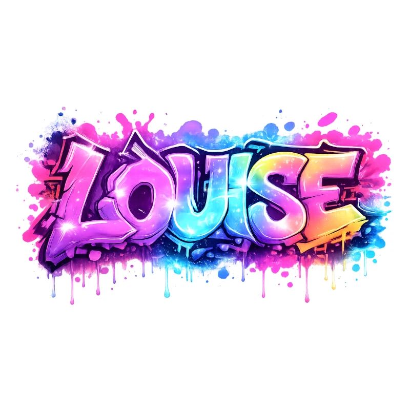 Graffiti LOUISE Name Gift Ideal Printable su