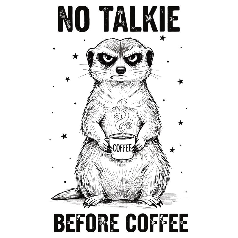 Pas de conversation devant un suricate amateur de café
