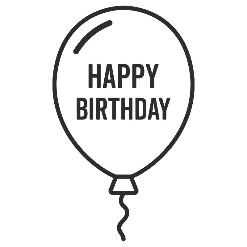 Ballon d’anniversaire – Conception d’anniversaire