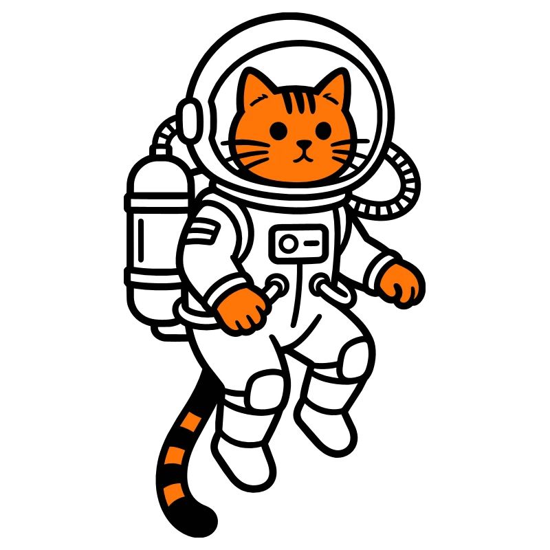 Le chat dans l’espace