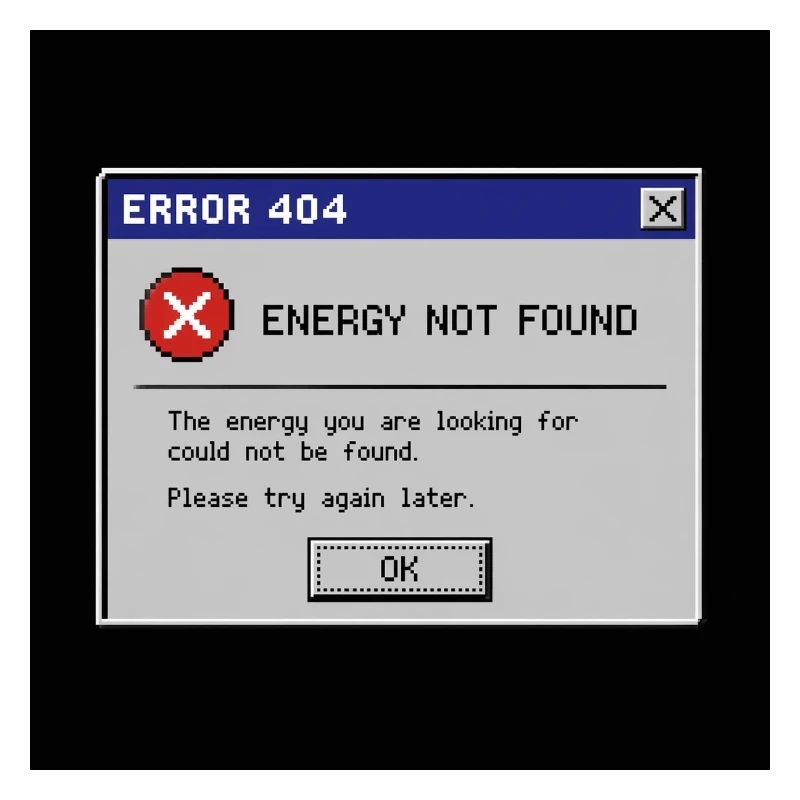 Error 404 Energy Not Found