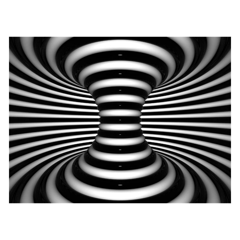 Vortex noir et blanc en spirale