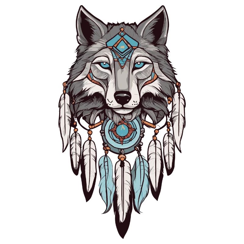 Wolf Dream Catcher