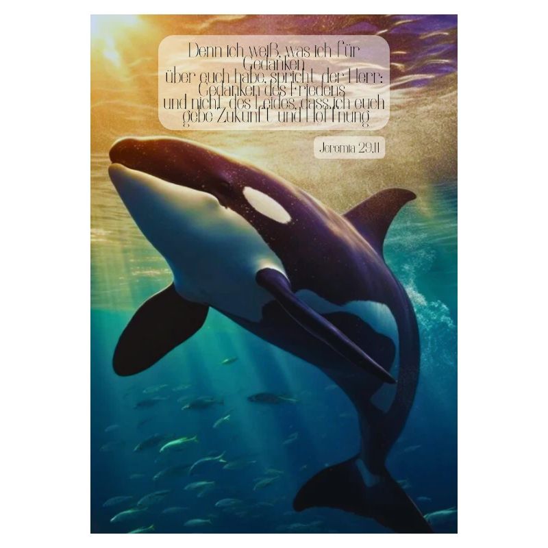 Orca Unterwasser Hoffnungsvers