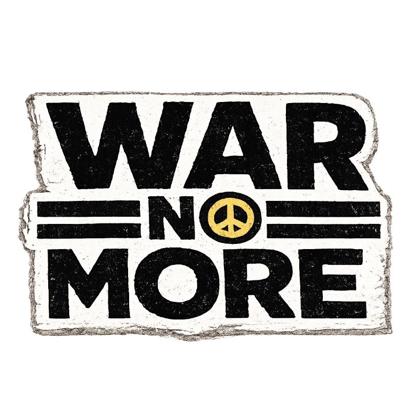 War No More – Sticker Peace & Humanity 