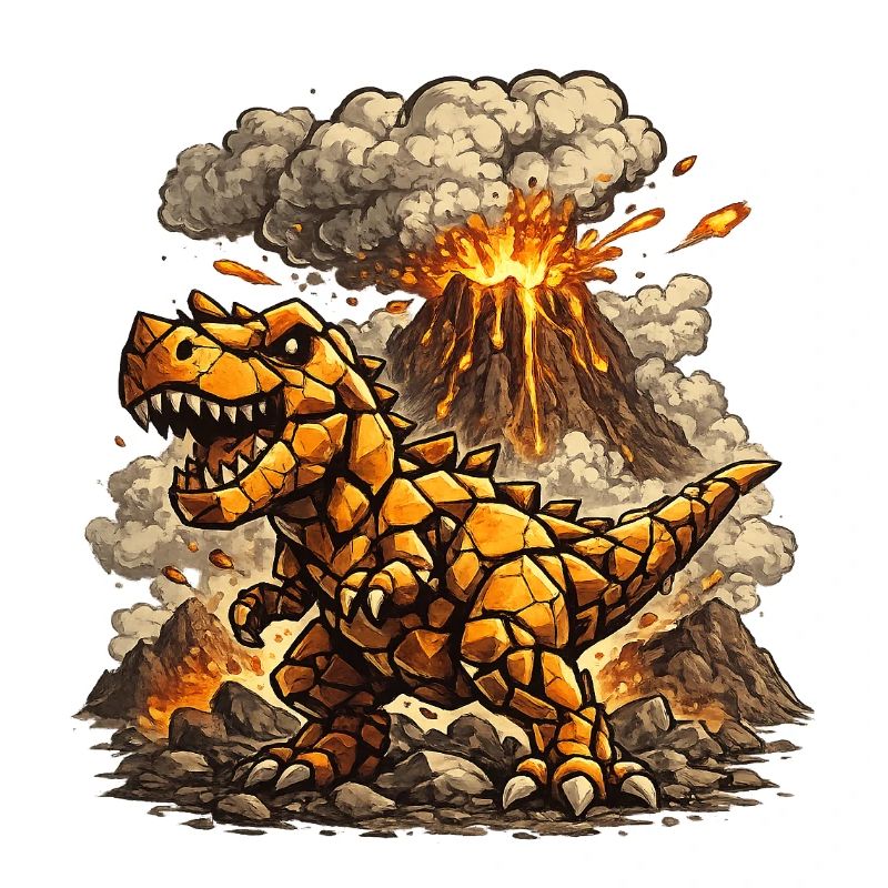 Fire Lava T-Rex