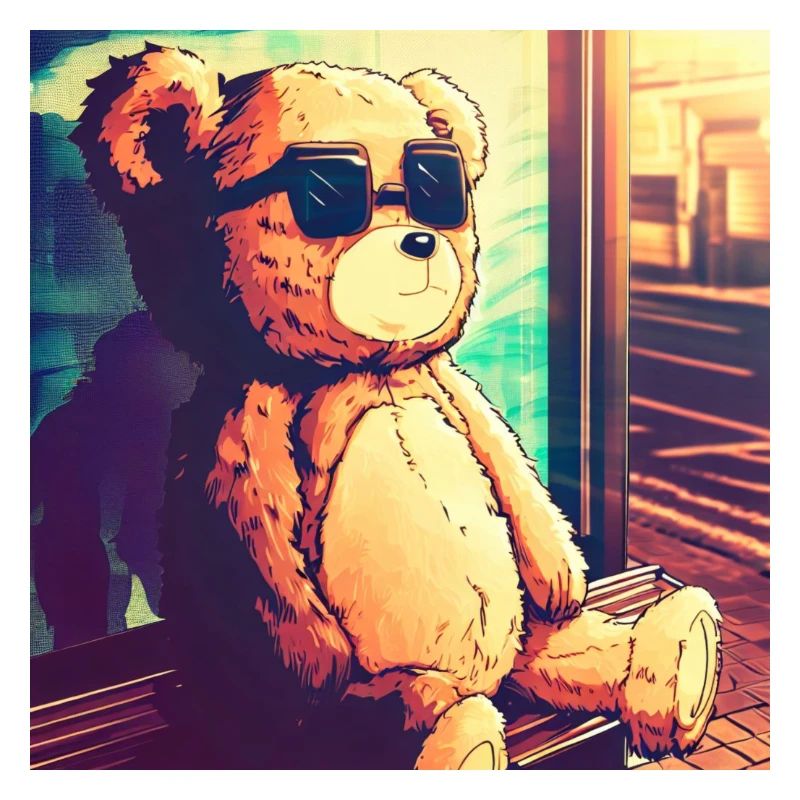 Teddy on Bus