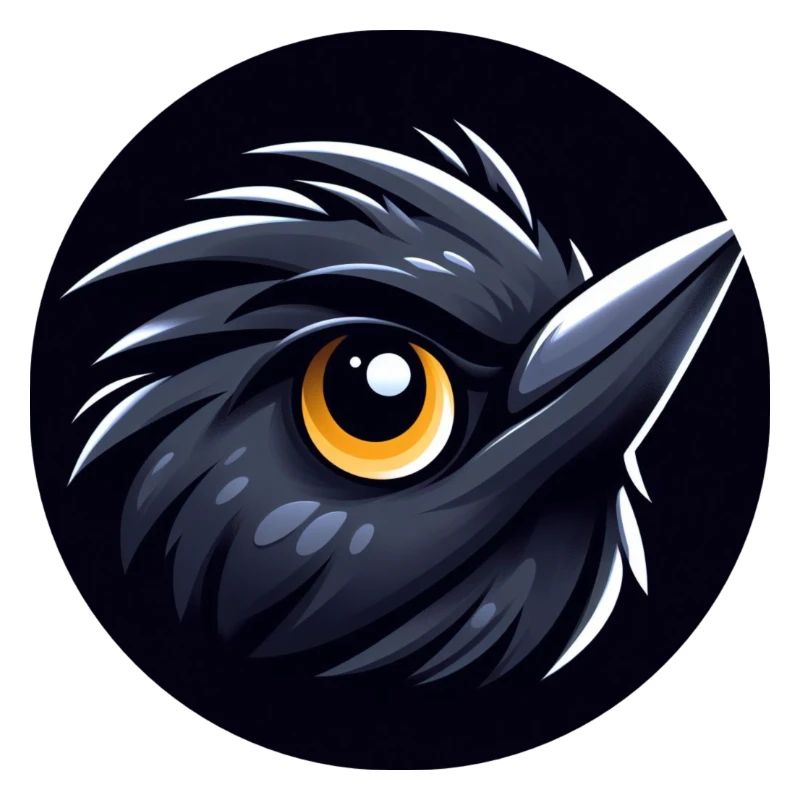 Comic Amsel Vogel