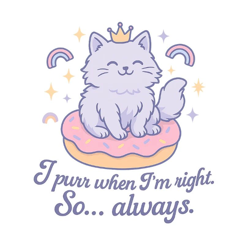 Purrende Katzenqueen - I purr when I'm right