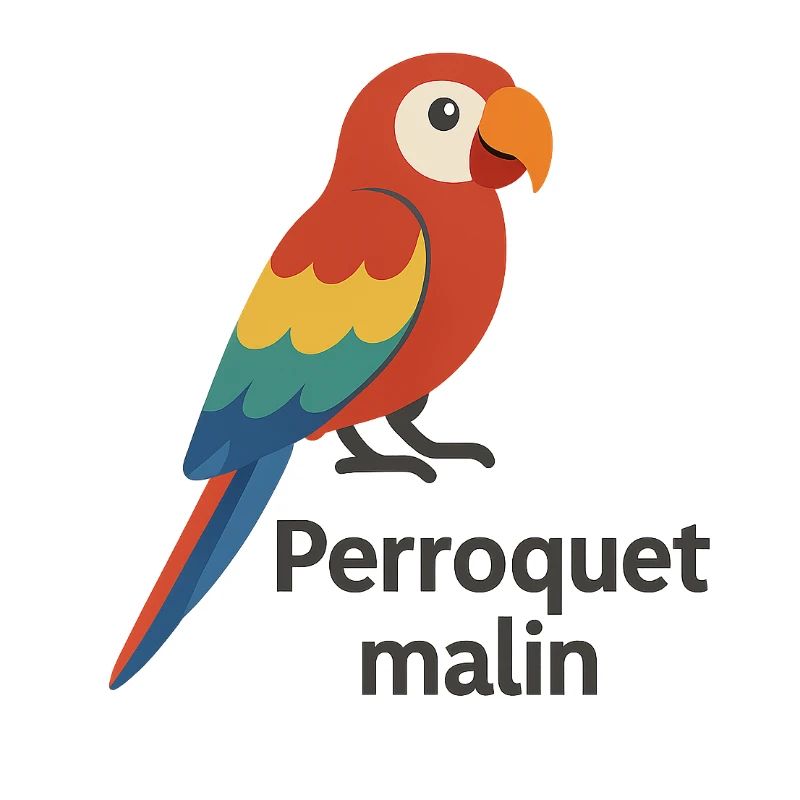 Perroquet coloré "Perroquet malin"