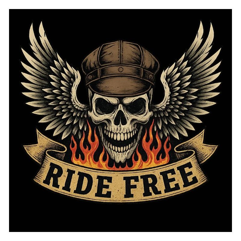 Conception de crâne de motard