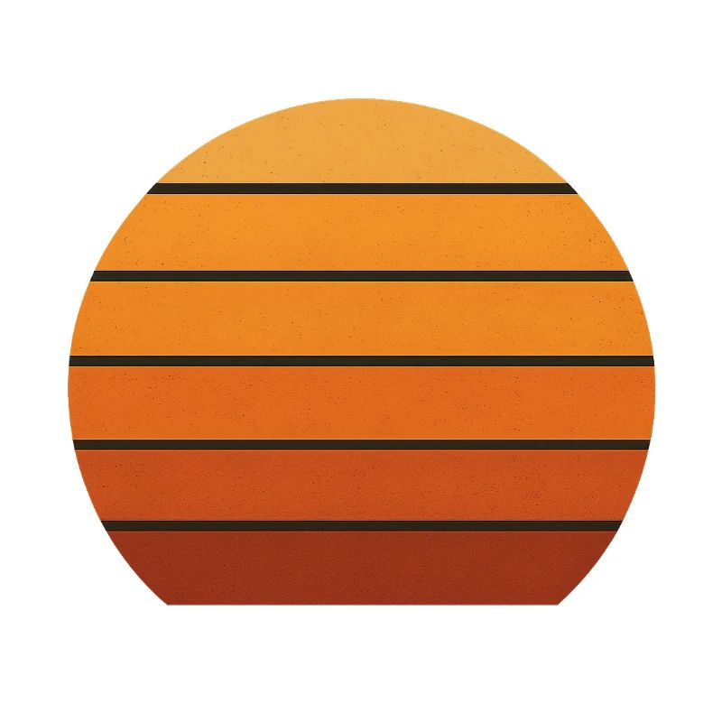 Abstrakte Sonnenuntergangs-Silhouette