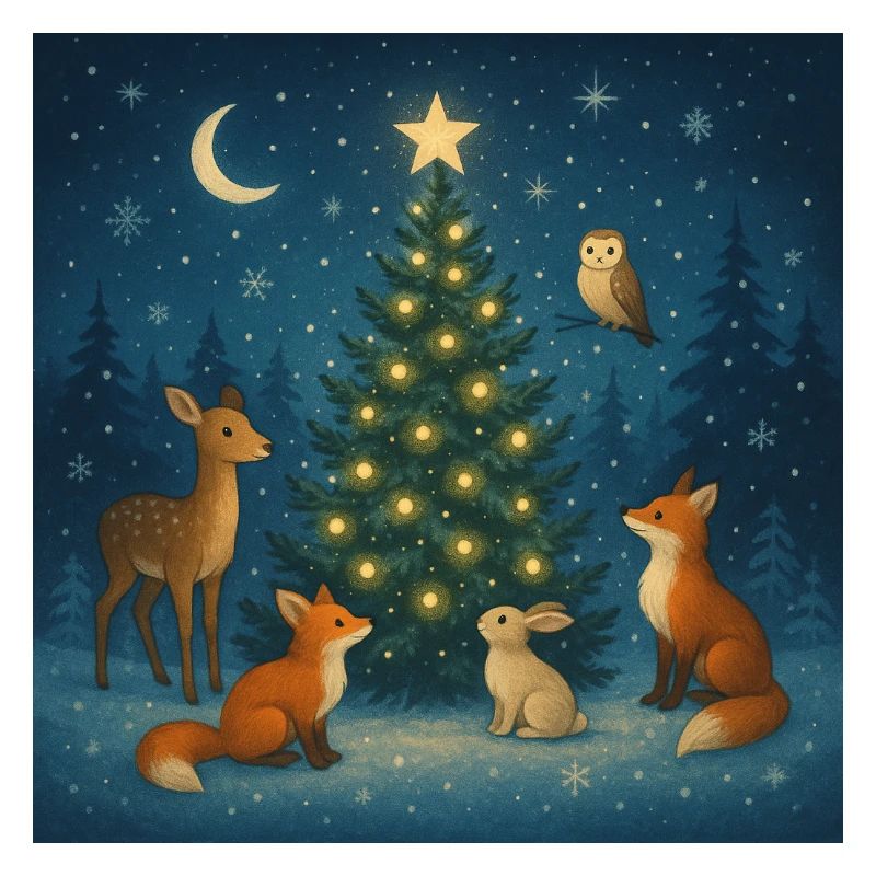 Winter Forest Zodiac on Tree