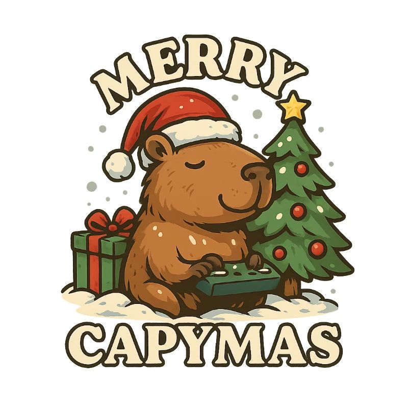 Joyeux Capymas – Noël 🎄 mignon du capybara