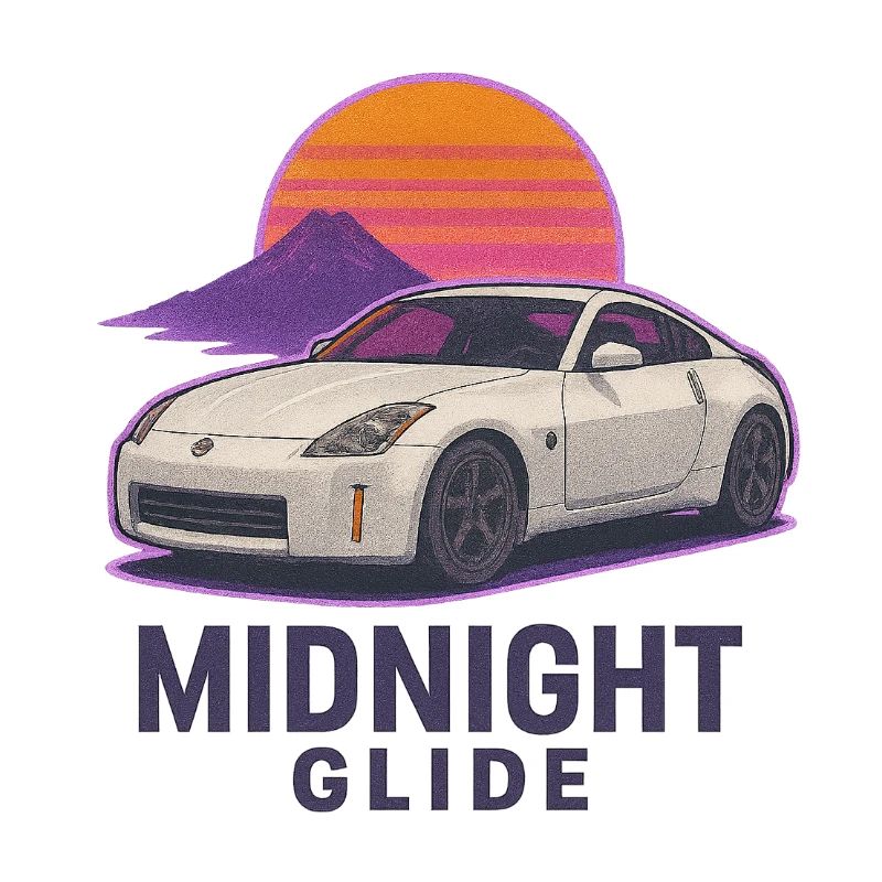 Midnight Glide Retro Sunset Auto