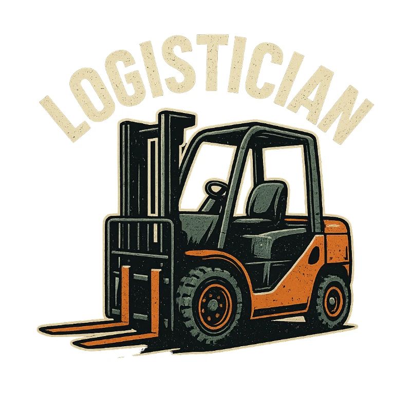 Logistics Forklift Vintage Logo
