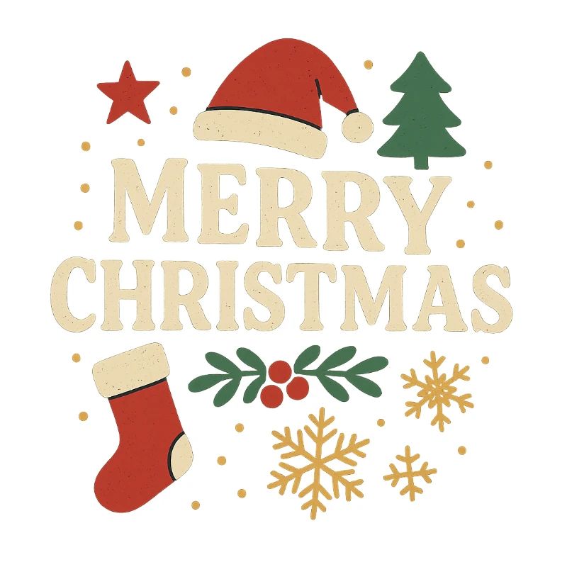 Joyeux Noël Lettres rétro