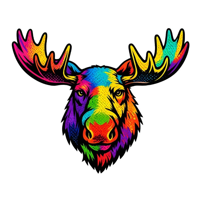 Der Kopf des Regenbogenelchs