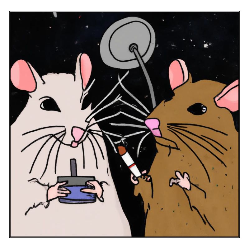 Fumer des rats dans l’espace.