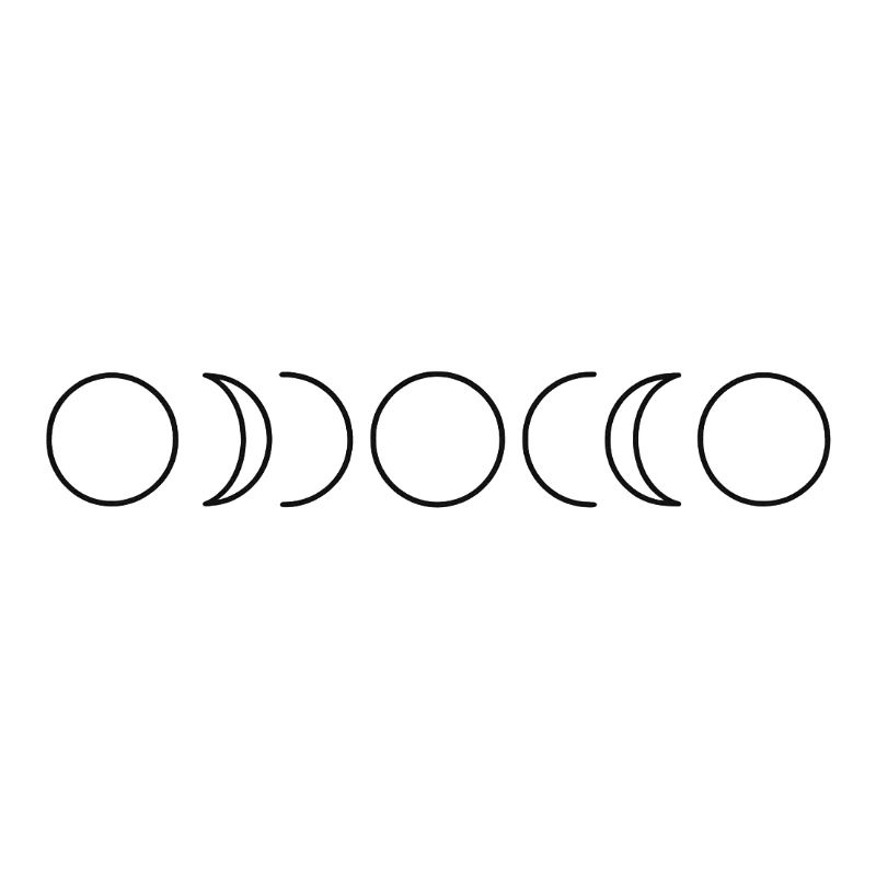 Celestial Phases Moon Art Design