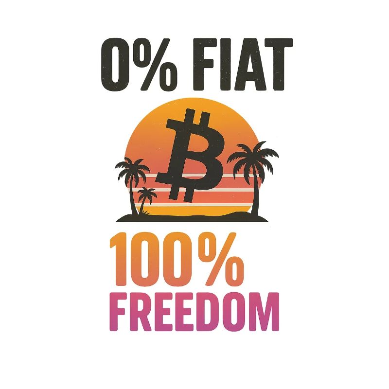 Bitcoin Sunset – 0 % papier, 100 % liberté