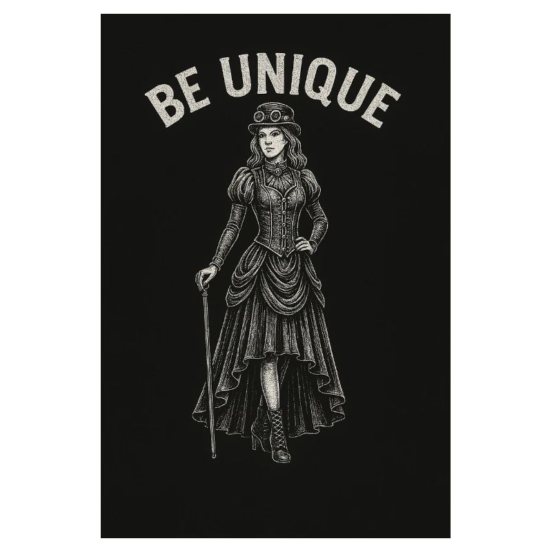Dame steampunk avec poulet de plomb