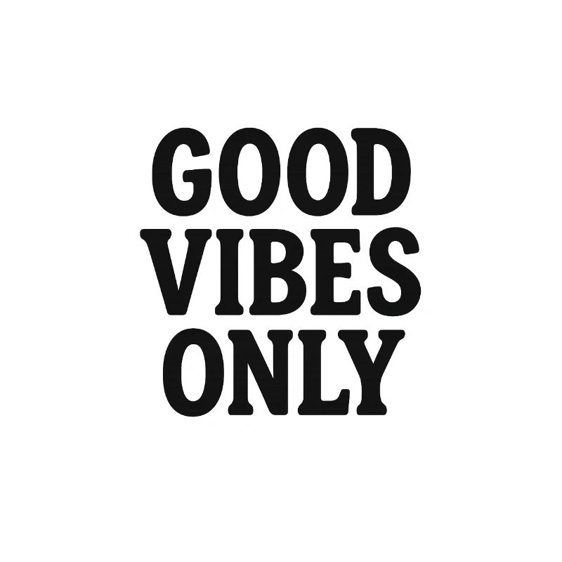 Vibes Only Retro Typography | Positives State