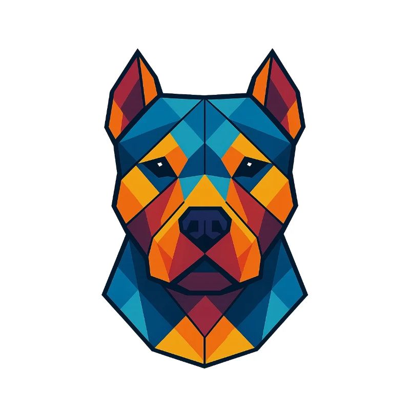 Chien | Tête de chien Impression / Impression / Design