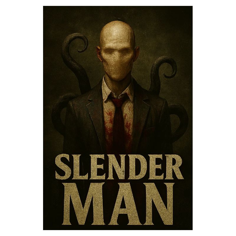 Slender Man VHS Wald Glitch Horror T-Shirt